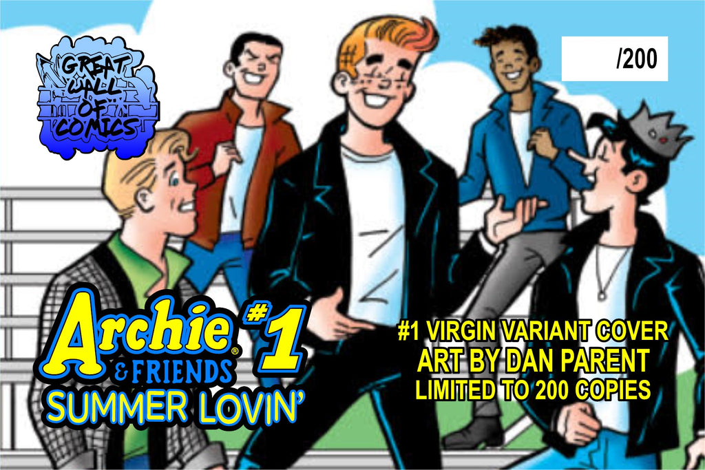 Archie Lo Archie Summer Lovin' #1 Virgin Variant Connecting Covers by Dan Parent ...