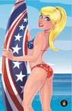 Betty y Veronica Beach Party #1 Portada variante de América por SAM PAYNE