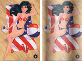 Betty y Veronica Beach Party #1 Portada variante de América por SAM PAYNE