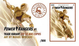 POWER RANGERS 1 WHITE RANGER MIGUEL MERCADO EXCLUSIVE VARIANT LIMITED to 800 COA