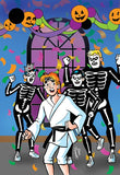 Archie Halloween Spectacular #1 Virgin Variant Connecting Cover Karate Kid Parodia ambientada por Dan Parent