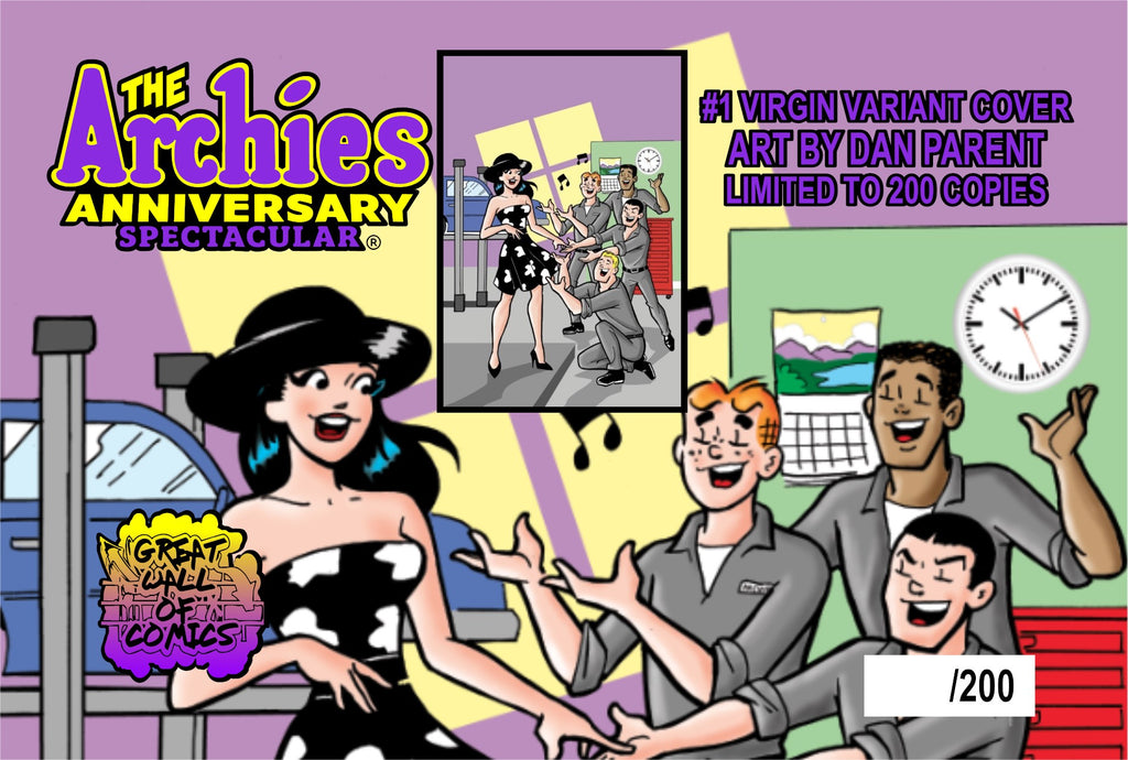 The Archies Anniversary Spectacular #1 Virgin Variant Cover by Dan Parent Veronica Uptown Girl