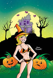 PRÉCOMMANDE Archie Halloween Spectacular #1 Virgin Variant Connecting Cover Betty et Veronica Set par Dan Parent