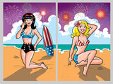 Betty et Veronica Friends Forever Summer Surf Party #1 Couvertures de variantes vierges par Dan Parent