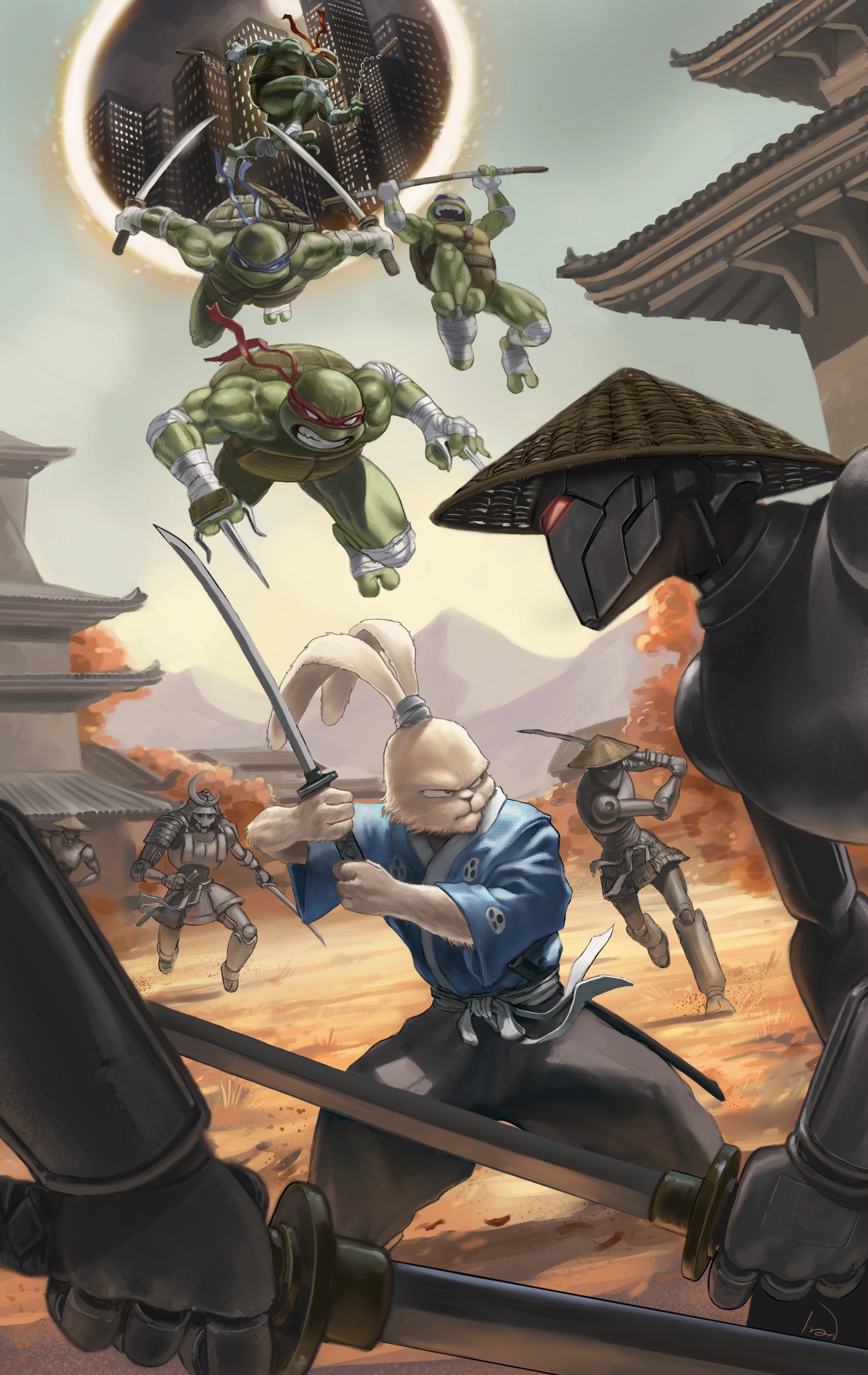 Teenage Mutant Ninja Turtles/Usagi Yojimbo WhereWhen No. 1