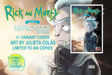 Rick y Morty Hericktics de Rick #1 Connecting Dune Cover Por Julieta Colas Limted 400 con COA