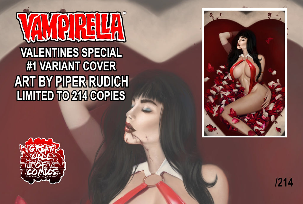 VAMPIRELLA VALENTINE’S SPECIAL #1 Virgin Variant Covers PIPER RUDICH