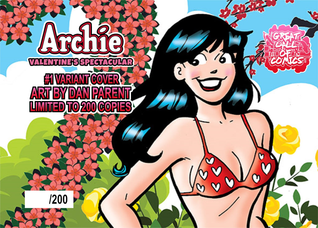 ARCHIE VALENTINE’S SPECTACULAR #1 2023 Variant Covers by Dan Parent LTD 200