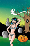 PRÉCOMMANDE Archie Halloween Spectacular #1 Virgin Variant Connecting Cover Betty et Veronica Set par Dan Parent