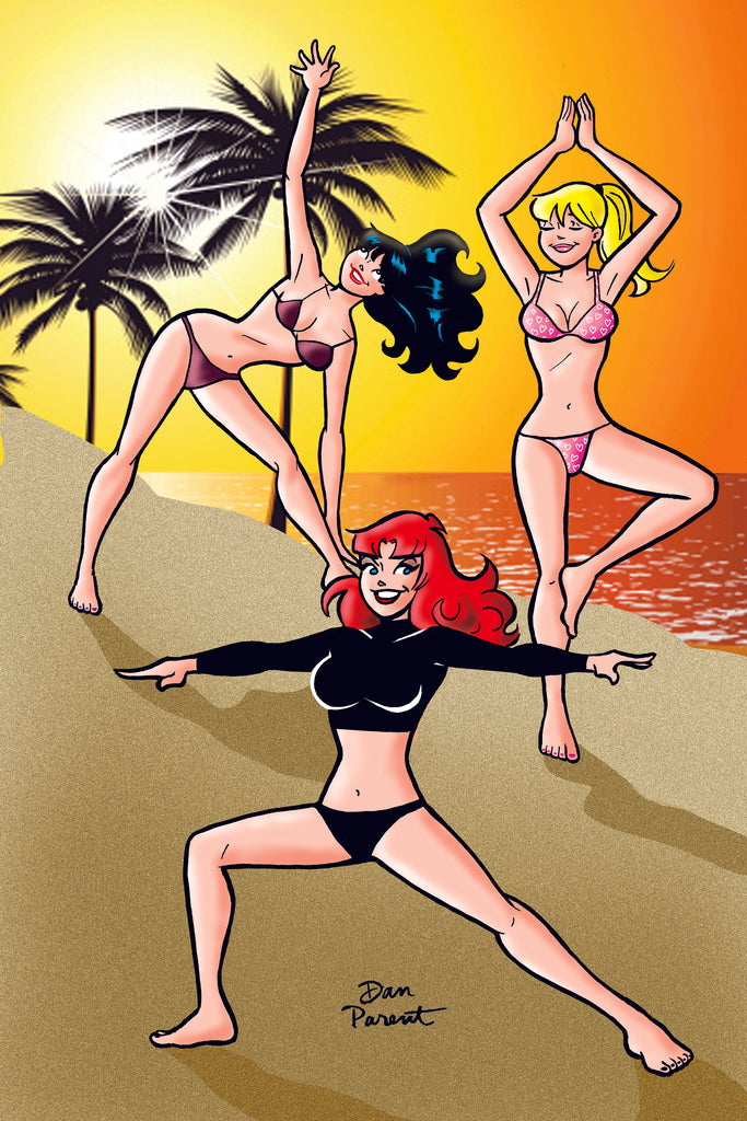 Betty and Veronica Friends Forever Beach Party #1  Variant Cover by Dan Parent